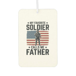 Désodorisant Pour Voiture Soldat Patriotique Père Chemise Vector Vintage Des