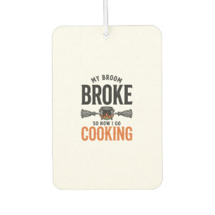 Désodorisant Pour Voiture Sorcière cuisine Mon balai cassé Drôle Vintage_1