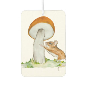 Désodorisant Pour Voiture Souris drôle avec champignon sauvage