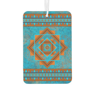 Désodorisant Pour Voiture Southwest Mountain Peak Turquoise Design géométriq