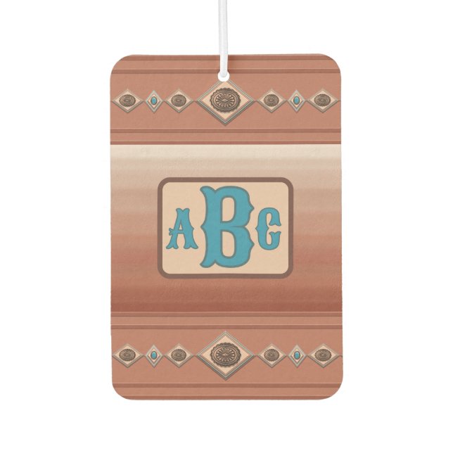 Désodorisant Pour Voiture Southwest Sandstone Canyon & Conchos Personnalisé (Devant)