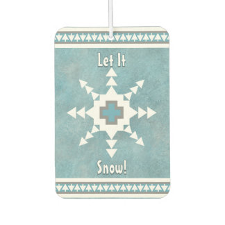 Désodorisant Pour Voiture Southwest Winter Snowflake Pine Trees personnalisé