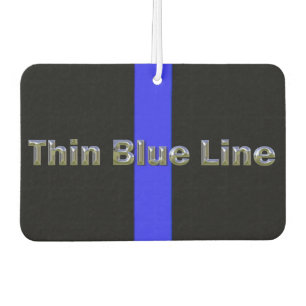 Désodorisant Pour Voiture Soutien de la police Ligne Bleue Mince