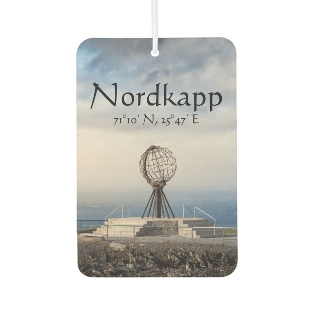 Désodorisant Pour Voiture Souvenir du Cap Nord (Devant)