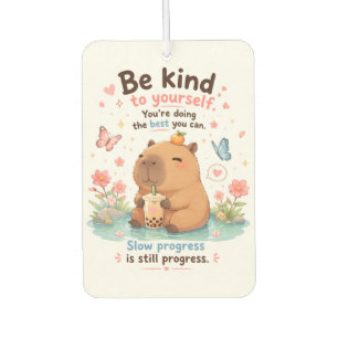 Désodorisant Pour Voiture Soyez gentil avec vous-même – Capybara Anime Kawai