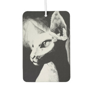 Désodorisant Pour Voiture Sphynx Cat Feline Art original Air Freshener