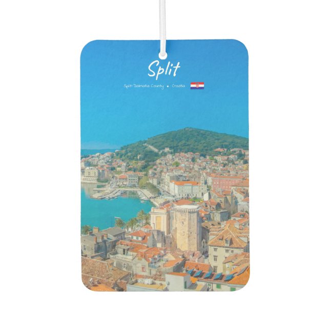 Désodorisant Pour Voiture Split, Croatie - Ville côtière (Devant)