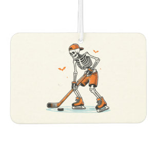 Désodorisant Pour Voiture Squelette Hockey sur glace Halloween Garçons Drôle