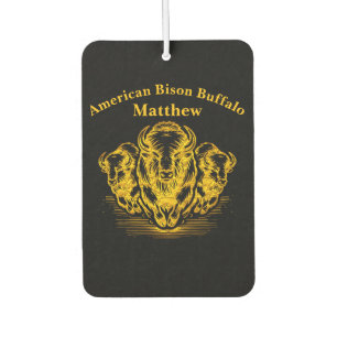 Désodorisant Pour Voiture Stampede de bison d'or dans un environnement sauva