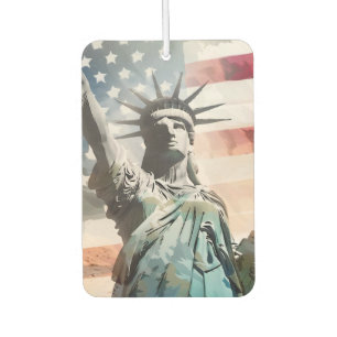 Désodorisant Pour Voiture Statue de la Liberté Décor de voiture : Patriotiqu