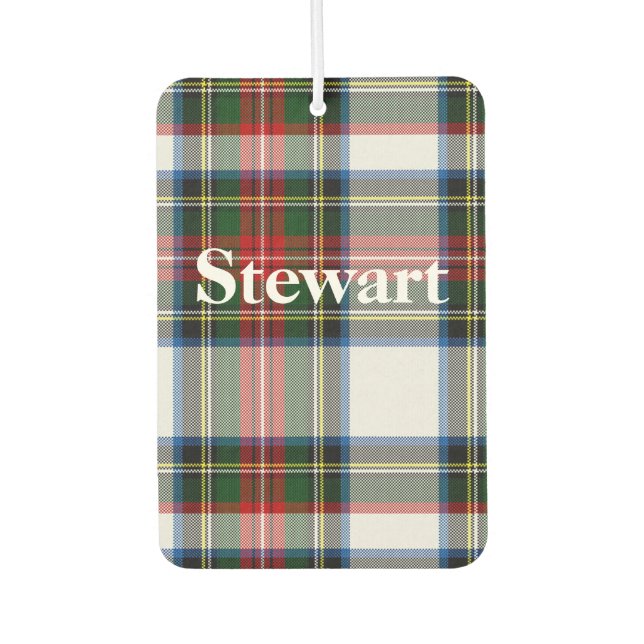Désodorisant Pour Voiture Stewart Dress Tartan Plaid Air Freshener (Devant)