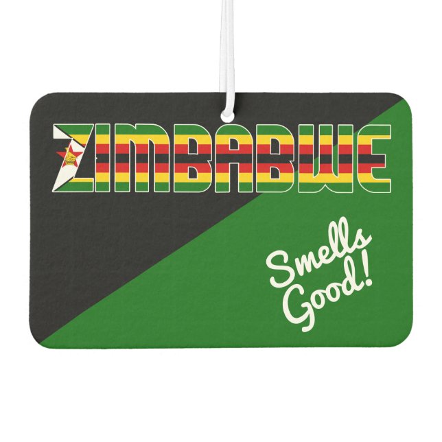 Désodorisant Pour Voiture Stunning Zimbabwe Flag Air Freshener (Devant)