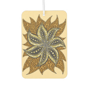 Désodorisant Pour Voiture Style Batik Floral Abstrait africain