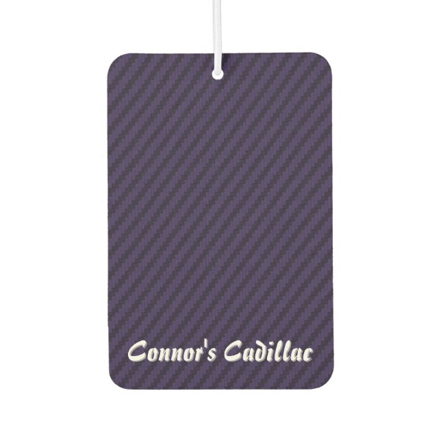 Désodorisant Pour Voiture Style fibre de carbone violet (Devant)