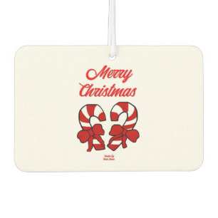 Désodorisant Pour Voiture Sucres de canne de Noël Rectangle Freshener Air