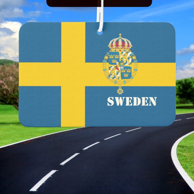 Désodorisant pour voiture Suède, drapeau suédois (Créateur téléchargé)