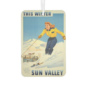 Désodorisant Pour Voiture Sun Valley Idaho Vintage voyage air frais
