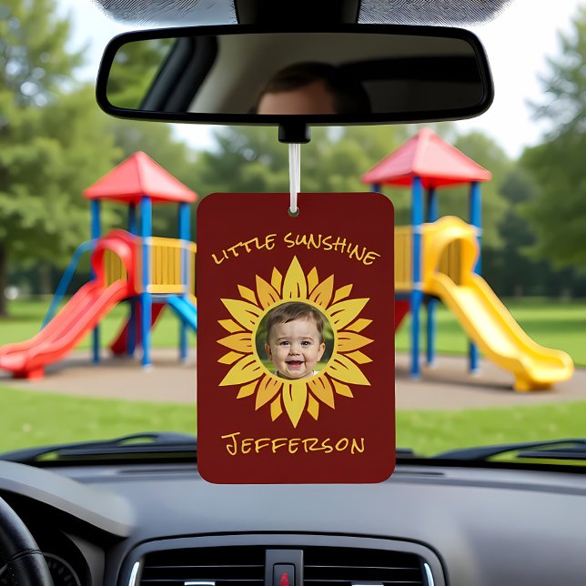Désodorisant Pour Voiture Sunflower Personalized Photo (Créateur téléchargé)