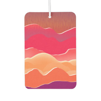 Désodorisant Pour Voiture Sunset Peaks Livre moderne Collage Art