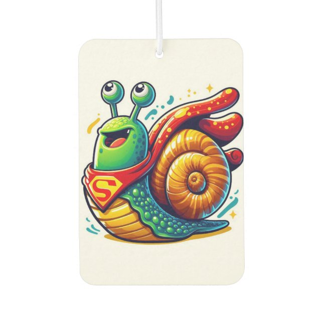 Désodorisant Pour Voiture Super hero Snail Air Freshener (Devant)