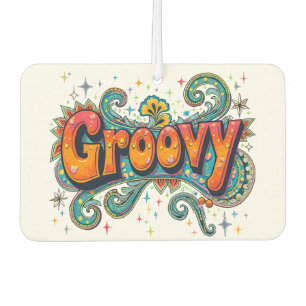 Désodorisant Pour Voiture Super Retro Psychedelic les années 70 Funky Hippie