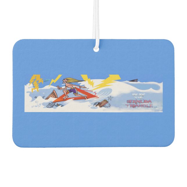Désodorisant Pour Voiture Surf Les Bermudes Triangle voiture air freshenhene (Devant)