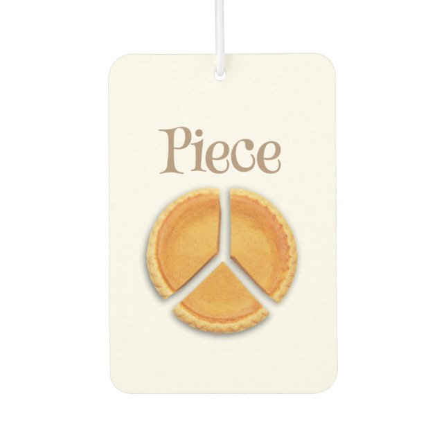 Désodorisant Pour Voiture Symbole de paix "Pièce" (Devant)