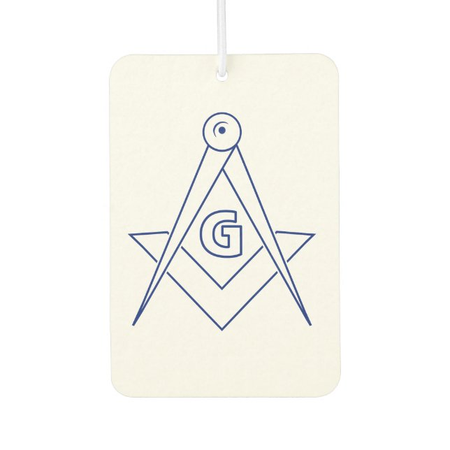 Désodorisant Pour Voiture Symbole franc-maçonnerie (Devant)