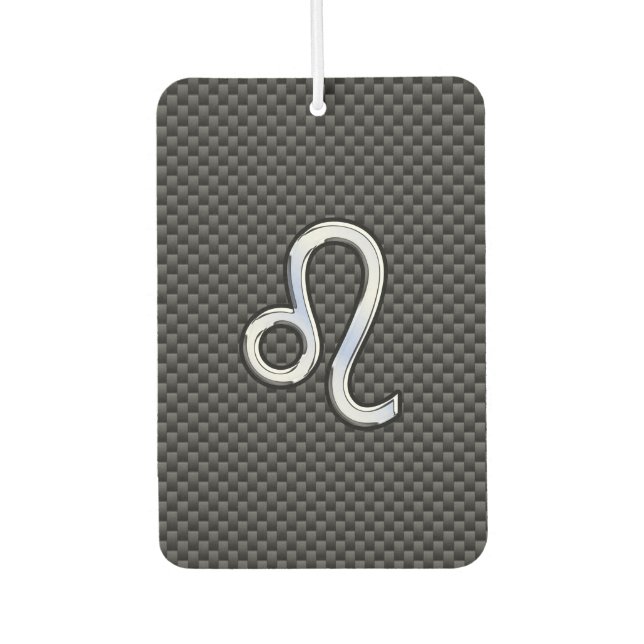 Désodorisant Pour Voiture Symbole Leo Zodiac sur l'impression de fibre de ca (Devant)