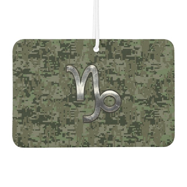 Désodorisant Pour Voiture SYMBOLE Zodiaque Capricorne Camouflage boisé (Devant)