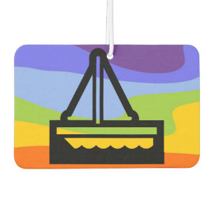 Désodorisant Pour Voiture Symboles simples - BATEAU À VOILE + vos idées