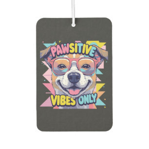 Désodorisant Pour Voiture T-Shirt Chien Drôle Vibes Only � Chien Cool