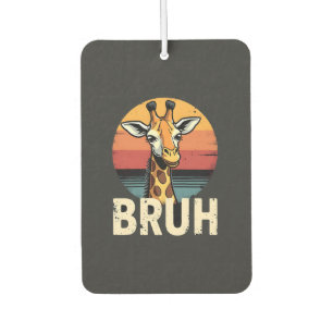 Désodorisant Pour Voiture T-shirt drôle d'animal girafe visage meme festif N