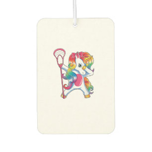 Désodorisant Pour Voiture T-Shirt Drôle de Joueur de Lax Licorne Dabbing
