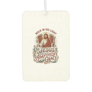 Désodorisant Pour Voiture T-Shirt Encouragement pour Handicapés Jésus Inspir