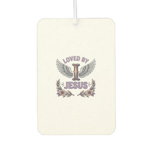 Désodorisant Pour Voiture T-Shirt Floral Vintage Chrétien Aimé Par Jésus De