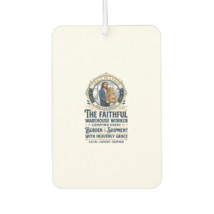 Désodorisant Pour Voiture T-shirt graphique de logistique entrepôt de Jésus