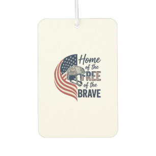 Désodorisant Pour Voiture T-shirt patriotique de la maison libre et courageu