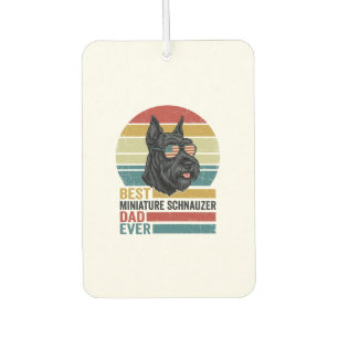 Désodorisant Pour Voiture T-shirt vintage patriotique papa Schnauzer nain De