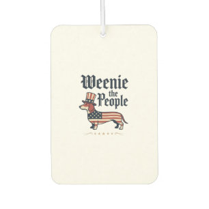 Désodorisant Pour Voiture T-Shirt Weenie le Peuple Dachshund Patriotique_1