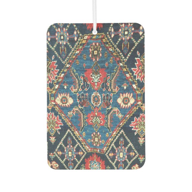 Désodorisant Pour Voiture Tapis turc Persan Antique, Bleu (Devant)