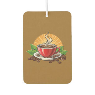 Désodorisant Pour Voiture Tasse à café rouge