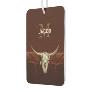 Désodorisant Pour Voiture Taureau Pays Brown Russe Monogramme occidental