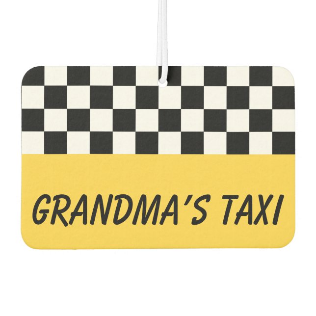 Désodorisant Pour Voiture Taxi de grand-mère Auto Air Freshener Cadeau (Devant)