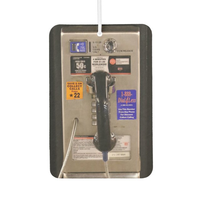 Désodorisant Pour Voiture Téléphone public NYC Téléphone payant (Devant)