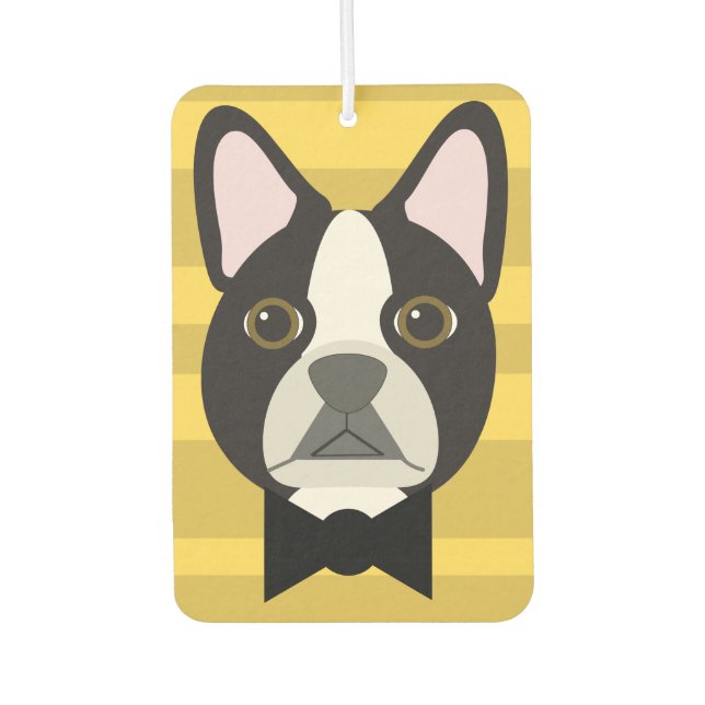 Désodorisant Pour Voiture Terrier de Boston (Devant)