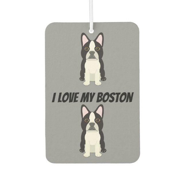 Désodorisant Pour Voiture Terrier de Boston (Devant)