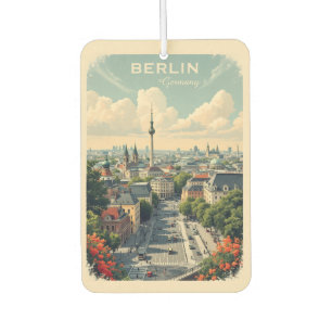 Désodorisant Pour Voiture Texte personnalisé Berlin, Allemagne