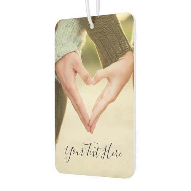 Désodorisant Pour Voiture Texte Photo Personnalisé Air Freshener Votre Propr (Gauche)