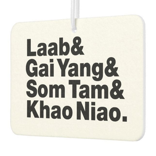 Désodorisant Pour Voiture Thai Isaan Street Food (Gauche)